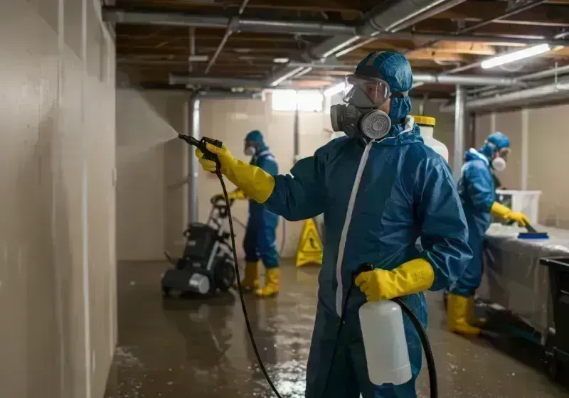 Basement Sanitization and Antimicrobial Treatment process in Colorado City, CO